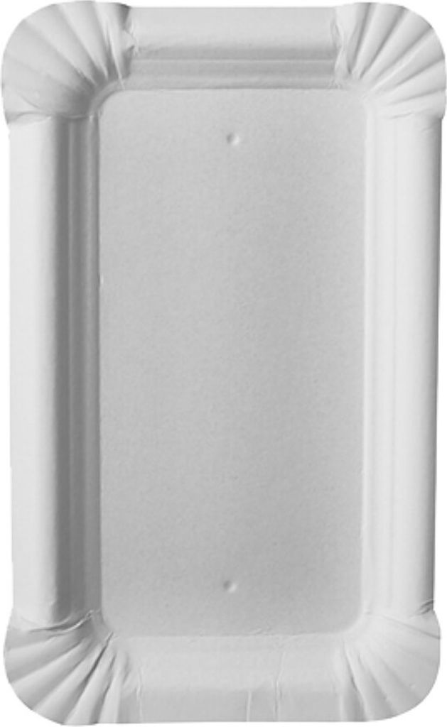 Papstar Pappteller 9x15cm weiss