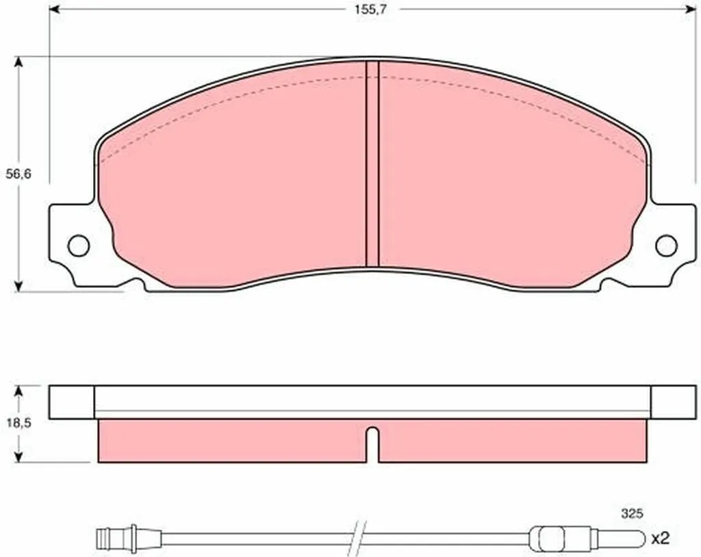 Stop Sifflements : Plaquettes TRW GDB344 OE 9111271 pour Renault Trafic