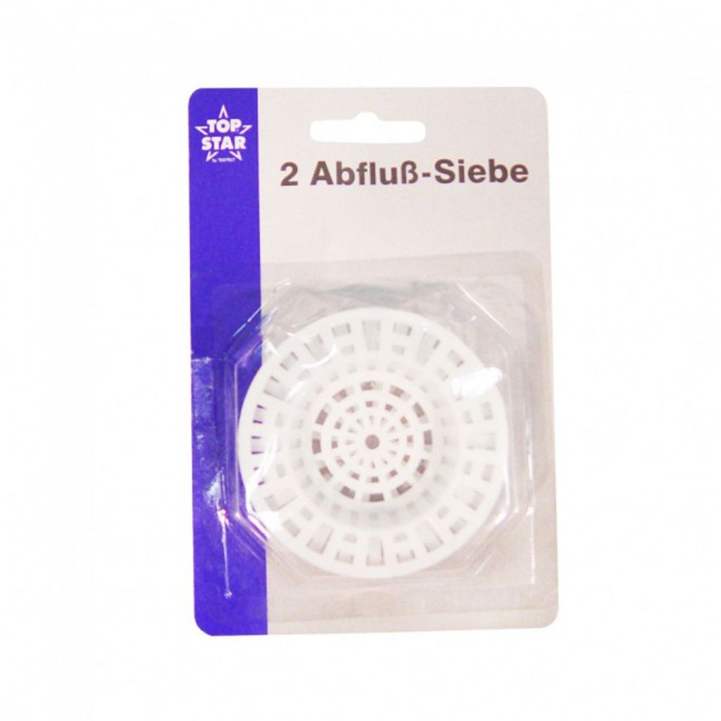 Abflusssiebe 2 Stück weiß