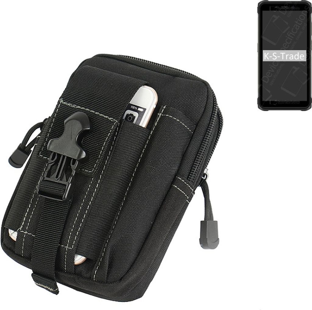 K-S-Trade Gürtel Tasche kompatibel mit Ulefone Armor X10 Pro Gürteltasche Holster Schutz Hülle Handy Hülle Smartphone outdoor Handy-Hülle schwarz