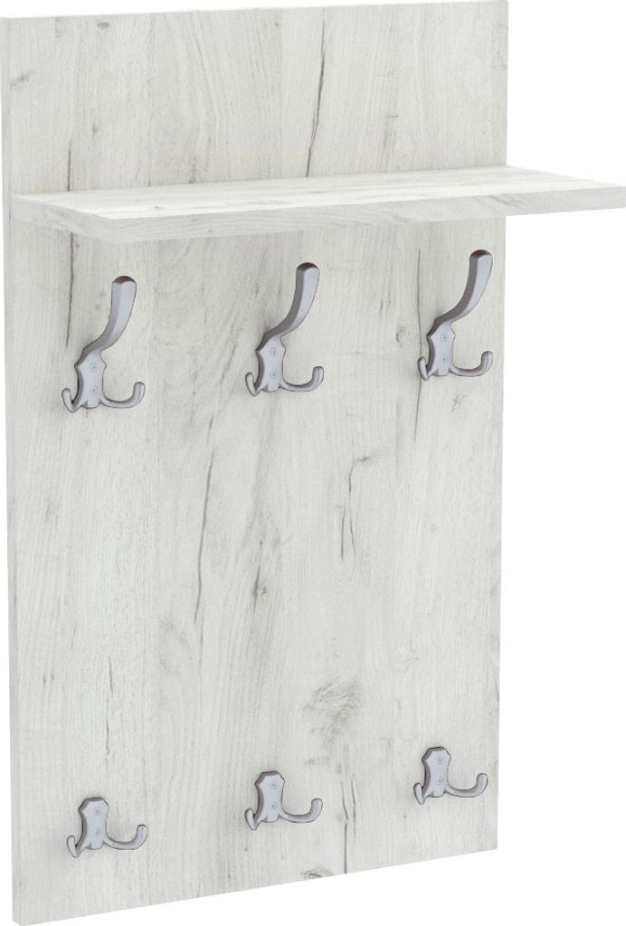 AKKE Weiss Craft Garderobenpaneel MIDI - ALU haken BxH: 40x70 cm