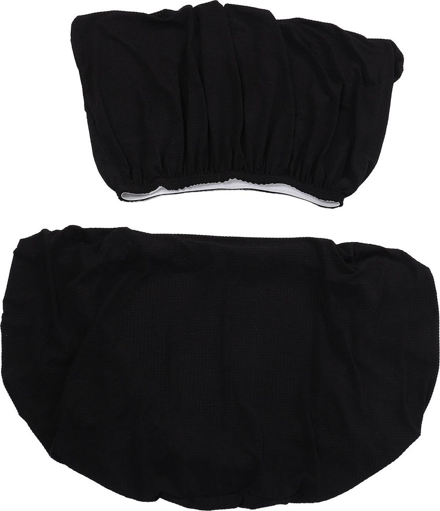 Kissenbezüge für Wohnmobil-Essecke, wasserabweisend, elastisch, Sofa-Möbelschutz für Anhänger, Wohnmobil, Camping, Fahrzeug, Schwarz