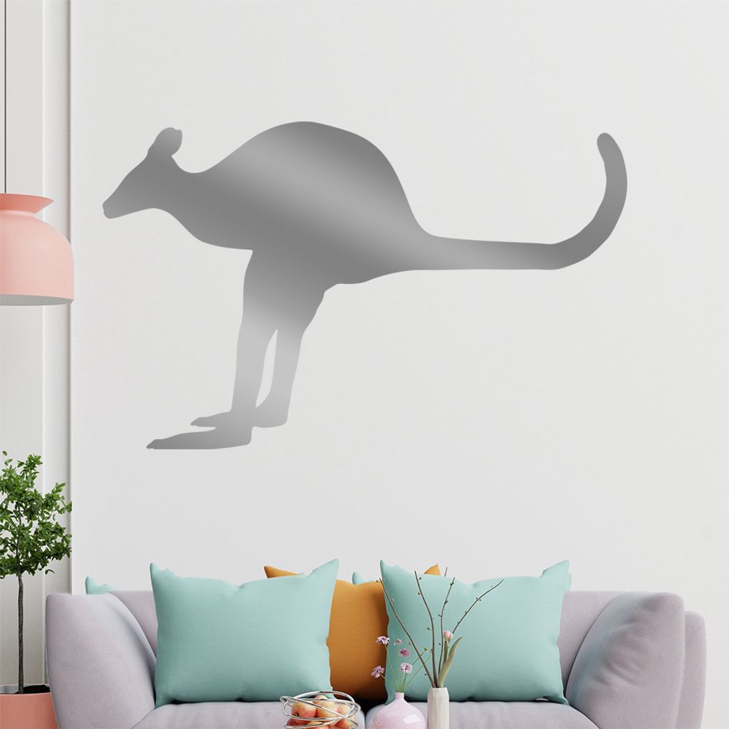 KIWISTAR Känguru - Beuteltier Australien Tasche Wandtattoo in 6 Größen - Wandaufkleber Wall Sticker - Dekoration, Küche, Wohnzimmer, Schlafzimm...
