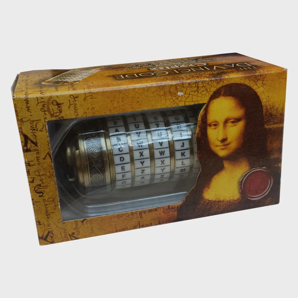 Mini Kryptex Réplique Da Vinci Code en métal avec code interchangeable