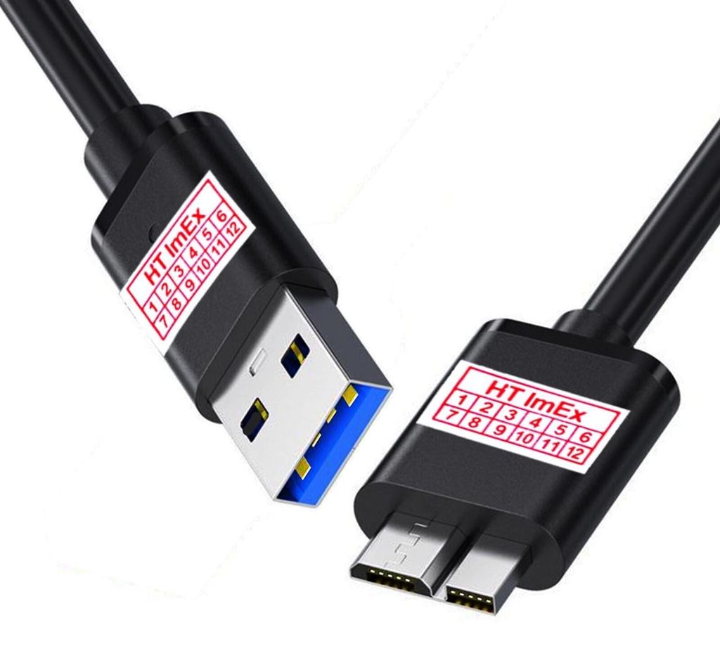 USB 3.0 Datenkabel kompatibel für Externe Festplatte SAMSUNG M3 Portable 1TB Slimline