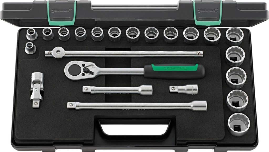 STAHLWILLE 1/2 Steckschlüsselsatz 50A/17/6 KN 23 St.