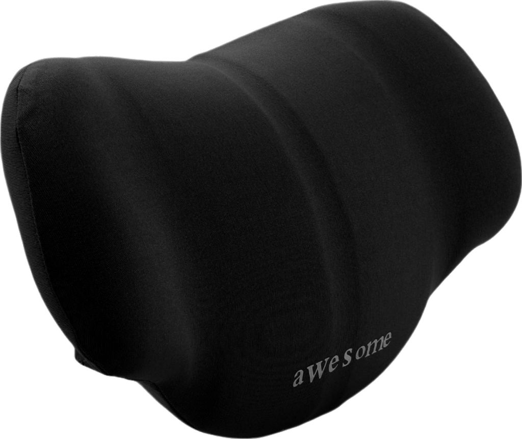 1 Stk Universal Auto Nackenkissen - Auto Kopfstützenkissen für Nacken Rücken Atmungsaktiv - Memory Foam Schwarz