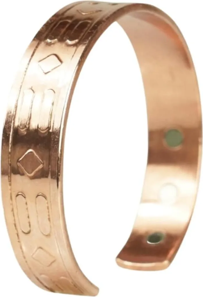 Bracelet cuivre oriental GEOMETRY jonc pour soulager les articulations