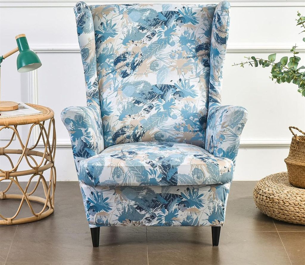 Potah na křeslo wingback chair 2 kusy potah na křeslo Obrázek produktu 