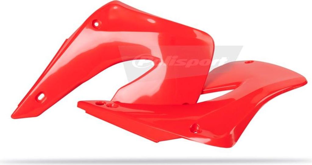 POLISPORT Kühlerspoiler seitlich Rot passend für Honda CR125R/C R250R