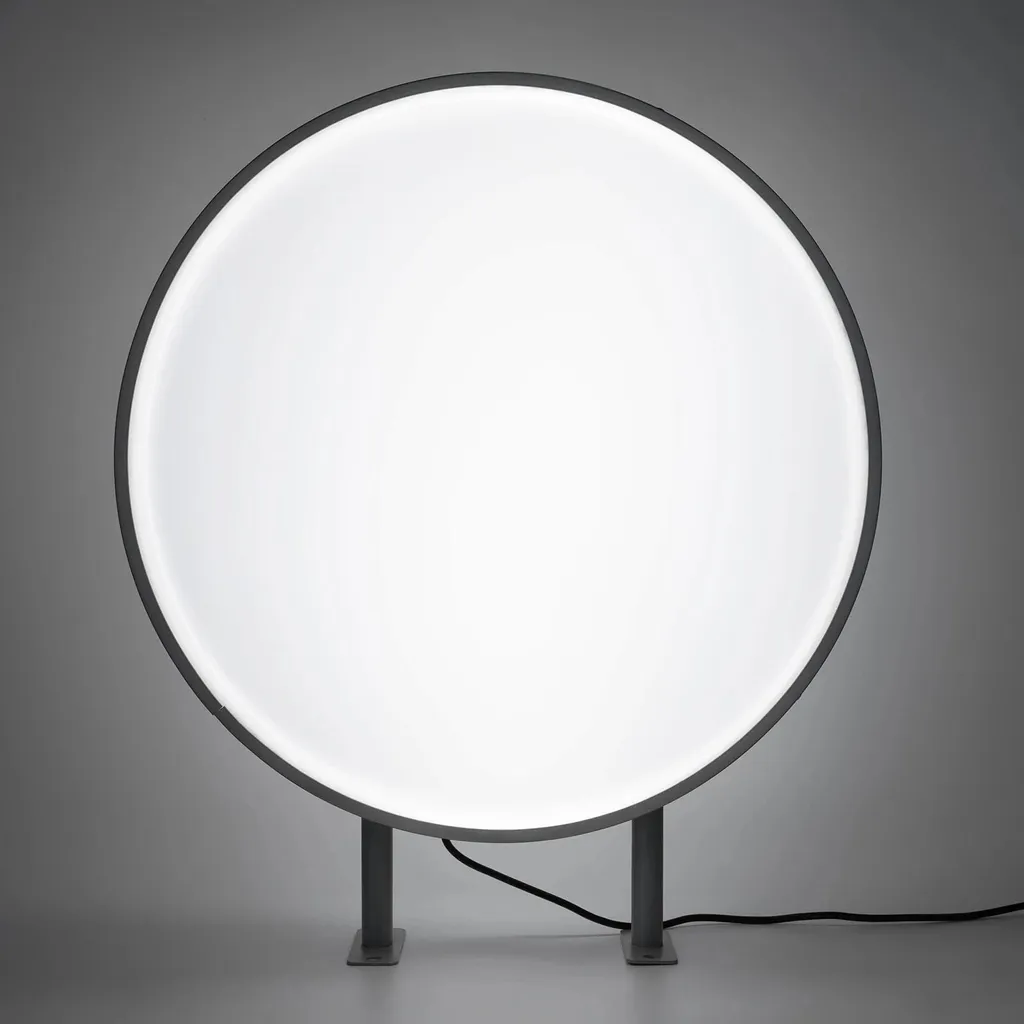 Caisson publicitaire LED étanche 60cm avec bras de fixation renforcé - 4