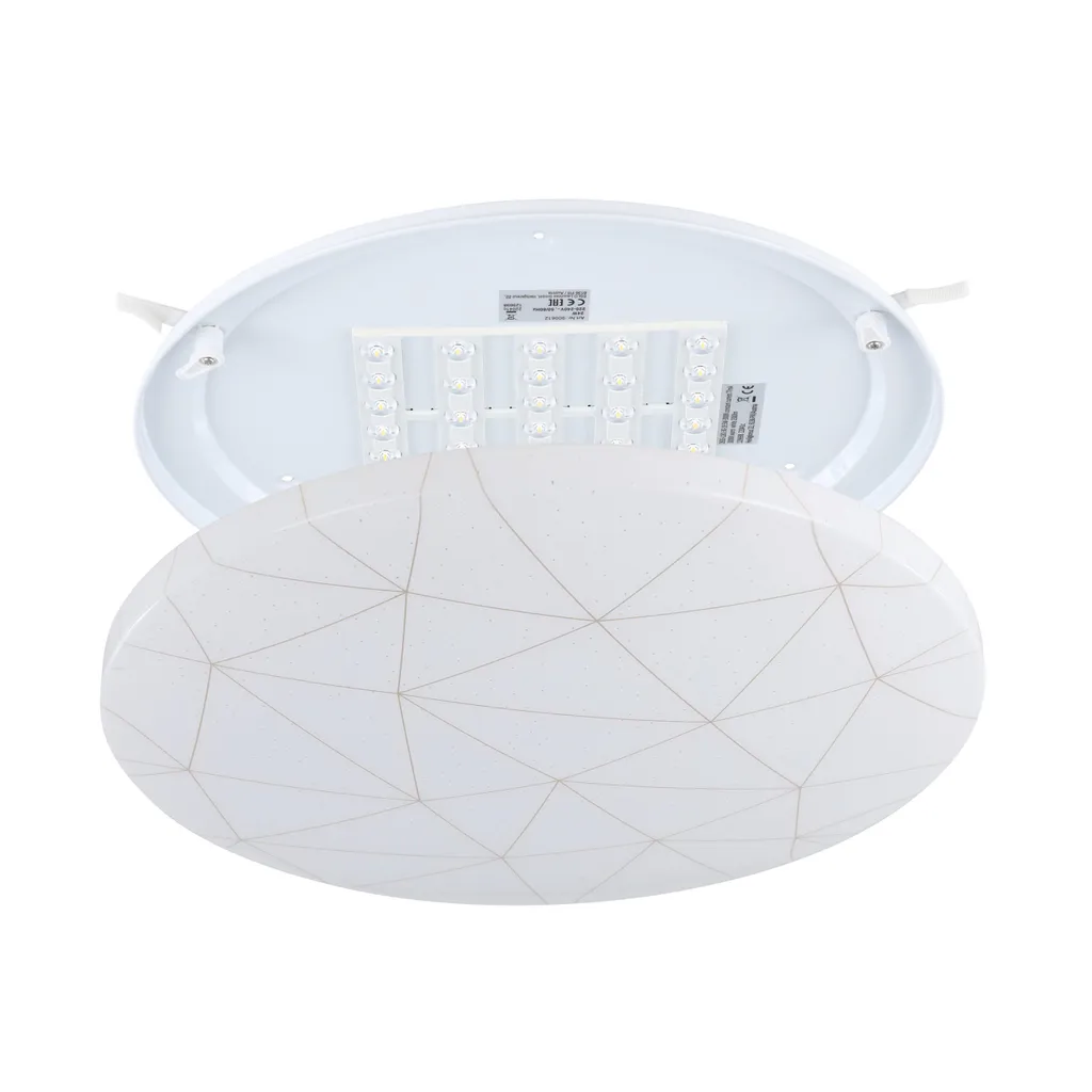 Éclairage Salon Blanc Chaud Plafonnier LED Eglo RENDE 19,5W Ø38cm