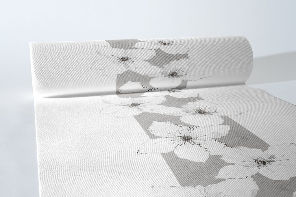 Airlaid Tischläufer Zur Erinnerung 40 cm x 24 m , 1 Stück - Mank - Trauer