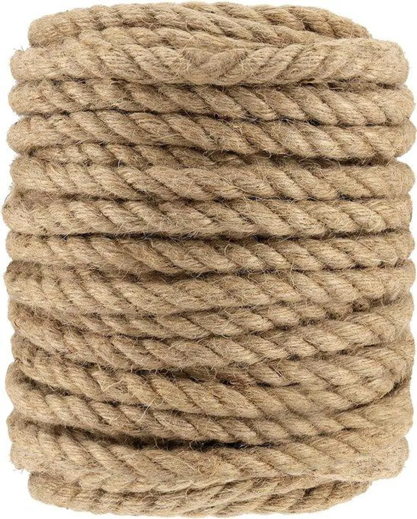Corde de jute 12 mm pour suspendre pots de fleurs et décorations 50 m