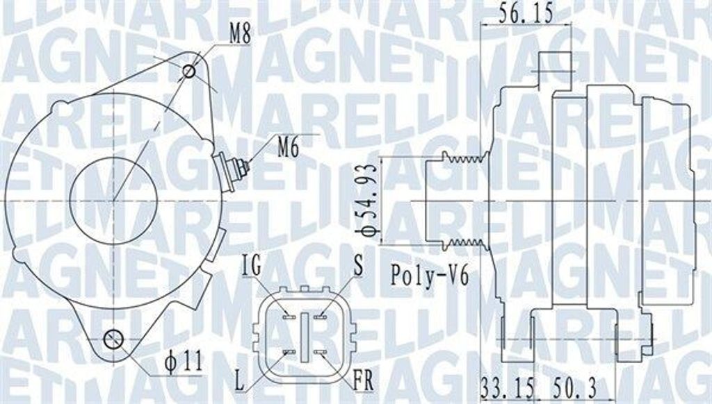 MAGNETI MARELLI 063732027010 Lichtmaschine Generator LiMa 100A 14V für TOYOTA Yaris Schrägheck (P9) COROLLA Stufenheck (E15)
