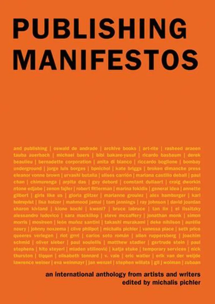 Livre Publishing Manifestos : Anthologie sur l'Édition Contemporaine