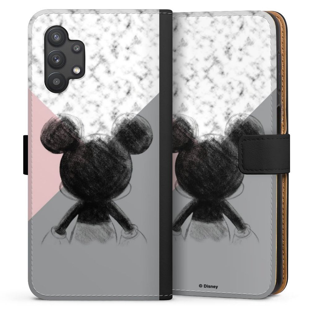 DeinDesign Klapphülle für Samsung Galaxy A32 5G Handytasche Lederhülle Tasche Disney Marmor Mickey Mouse