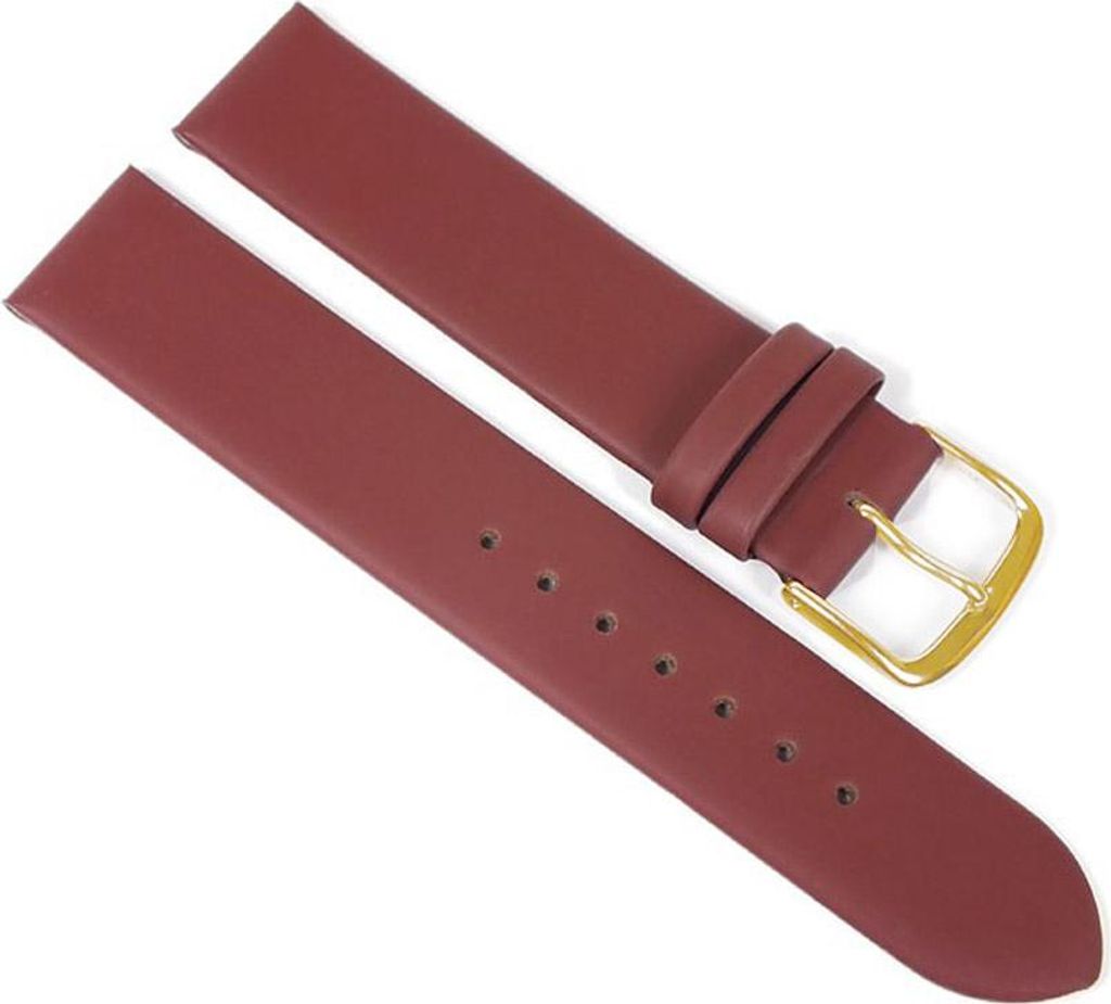Berlin Ersatzband Uhrenarmband Kalbsleder Band Braun 23231G, Stegbreite:22mm