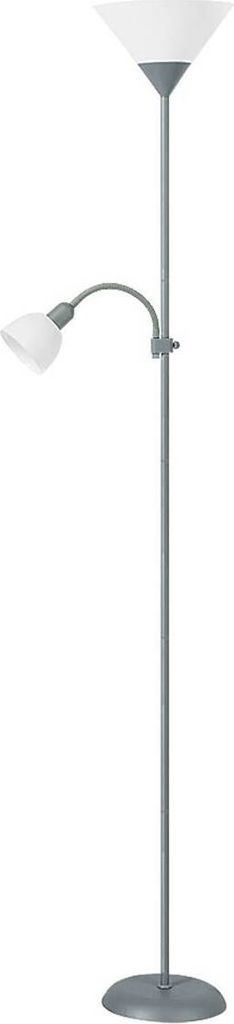 Rabalux Stříbrná stojací lampa Action s bílými stínidly pro Obrázek produktu 