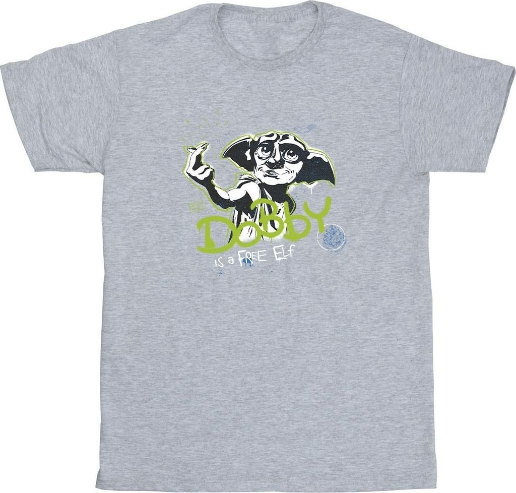 Harry Potter - "A Free Elf" T-Shirt für Jungen BI21045 (128) (Grau)