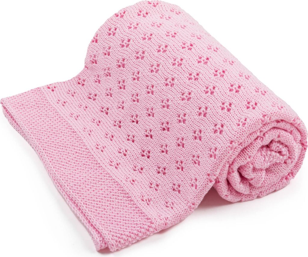 Bellochi Babydecke für Mädchen und Junge - 80x100 cm - 100% Bambus - Kuscheldecke Kinder Erstlingsdecke Durchbrochene Decke - Für den Sommer - S...