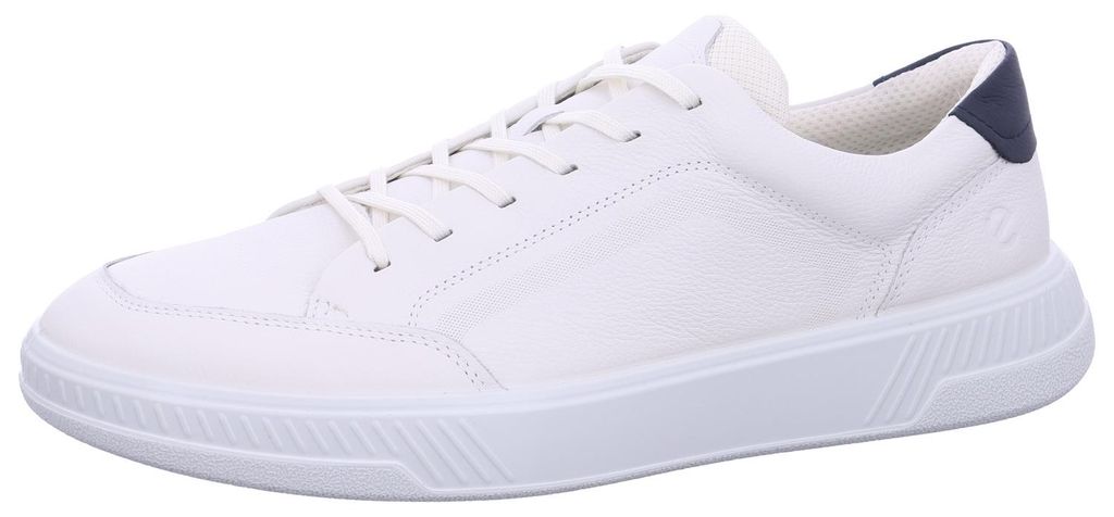 Ecco Schnürhalbschuhe bequem in weiss/weiss kombi, Gr. 43