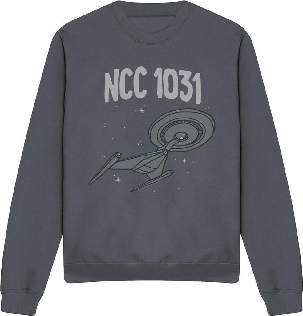 Star Trek - "The Crossfield Class" Sweatshirt für Herren/Damen Uni TV12150 (L) (Holzkohle)