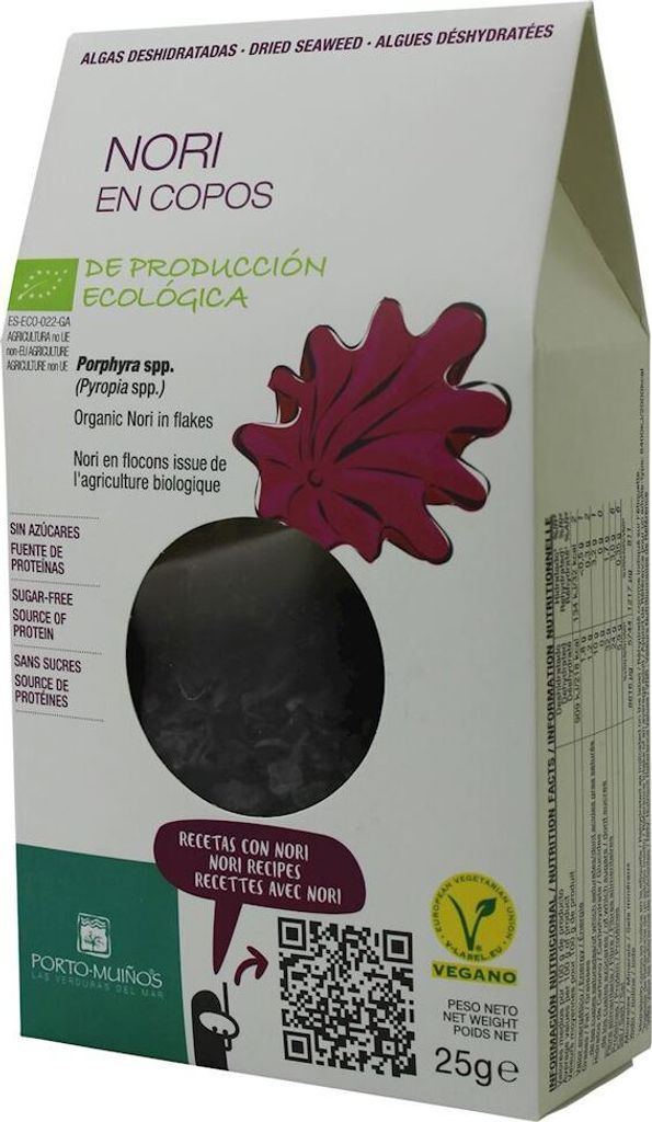 GETROCKNETE MEEREALGEN - NORI-BIO-FLOCKEN 25 g - PORTO MUINOS