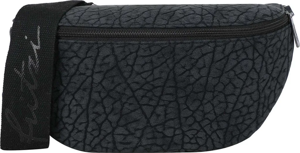 Sac banane bandoulière femme Ella Matta Soft Black en noir anthracite