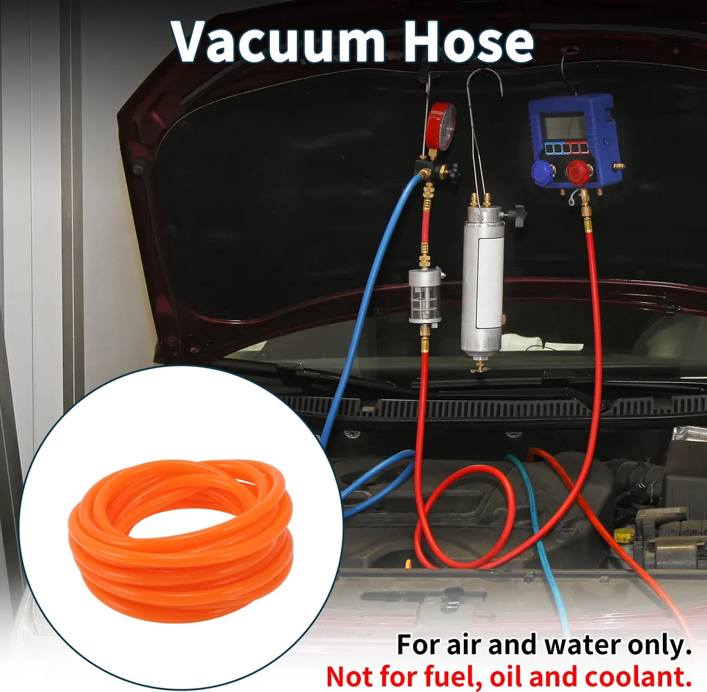 Tuyau Silicone Orange 12mm Anti-Effondrement Vide Auto Haute Temp