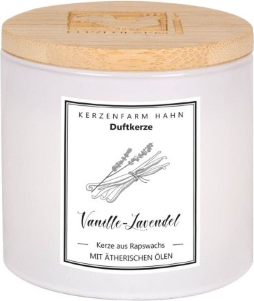 Kerzenfarm Hahn Duftkerze, Trendglas, Vanille-Lavendel (5)