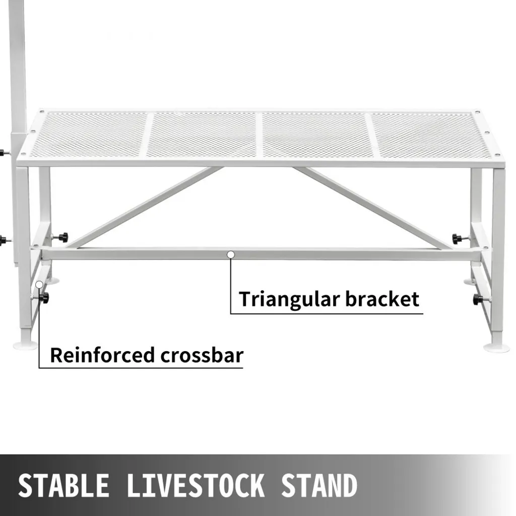 Support pour bétail caprin 51x23 pouces - Stand de contention robuste