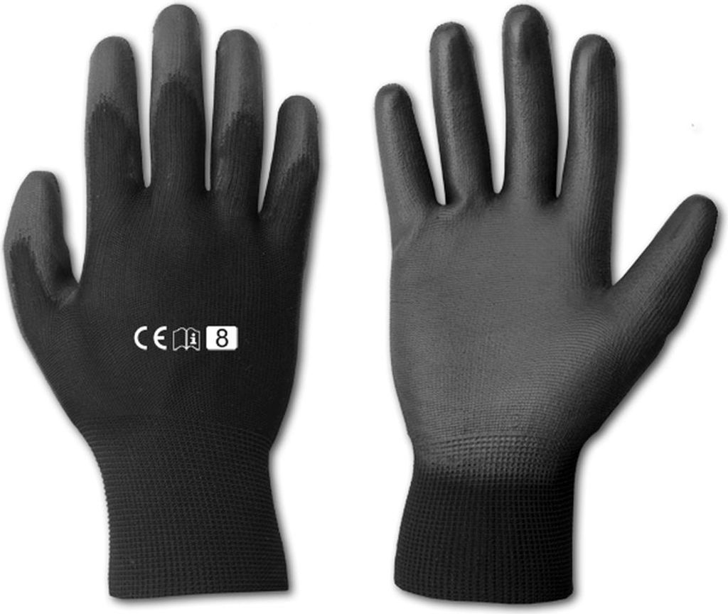 Arbeitshandschuhe Polyurethanschwarz Gr. 10 1 Paar