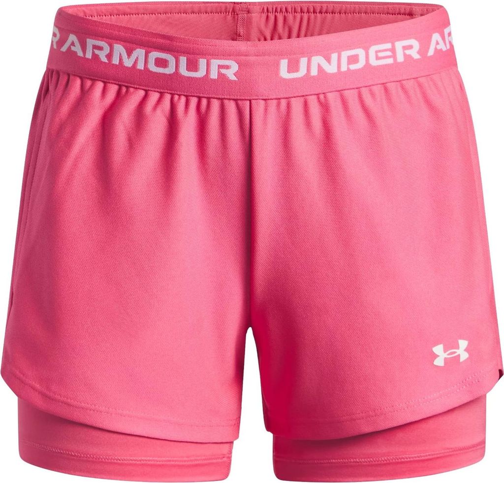 Under Armour Ua Tech Play Up 2N1 Short - super pink, Größe:S