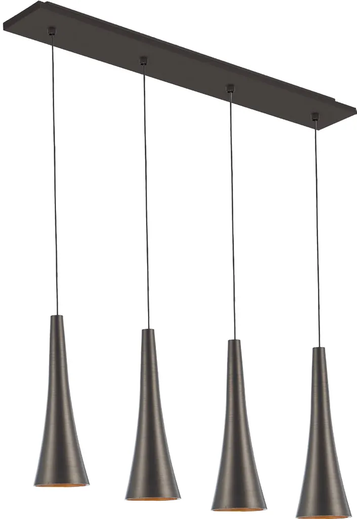 Suspension LED MADERA 3000K Bois Café - Luminaire Longueur 85 cm