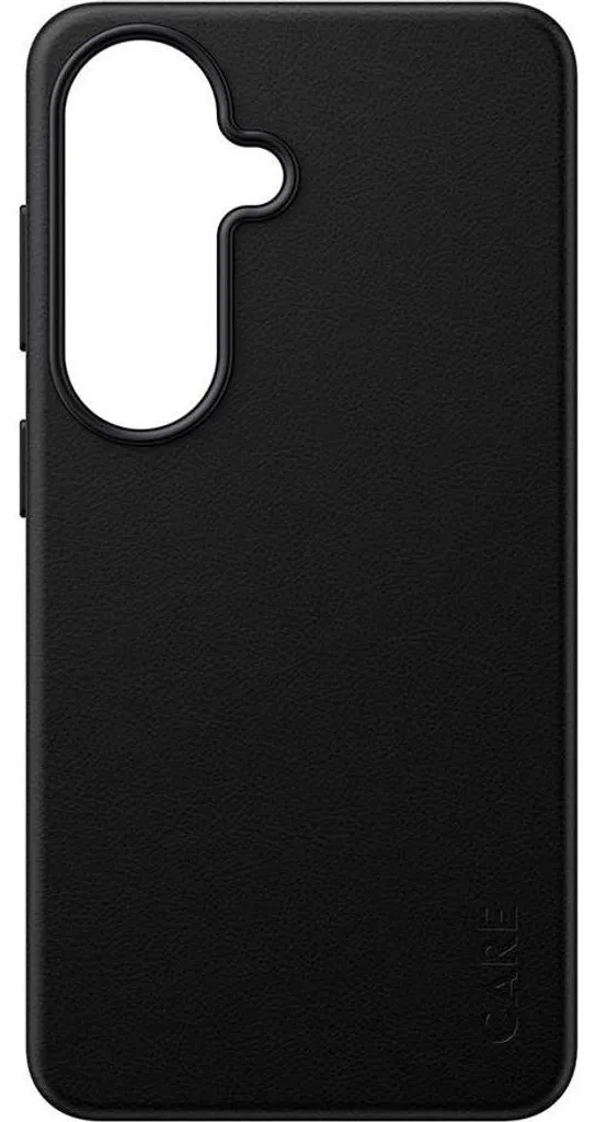 Protection Galaxy S26 antichoc MagSafe en cuir vegan noir premium