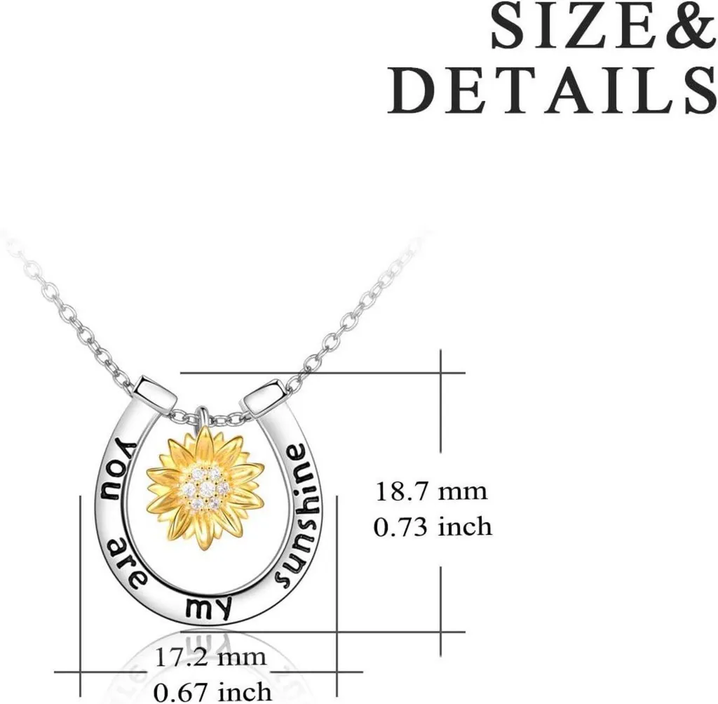 VONALA Girasole Margherita Collana in argento Sterling Ciondolo Gioielli Donna - 5