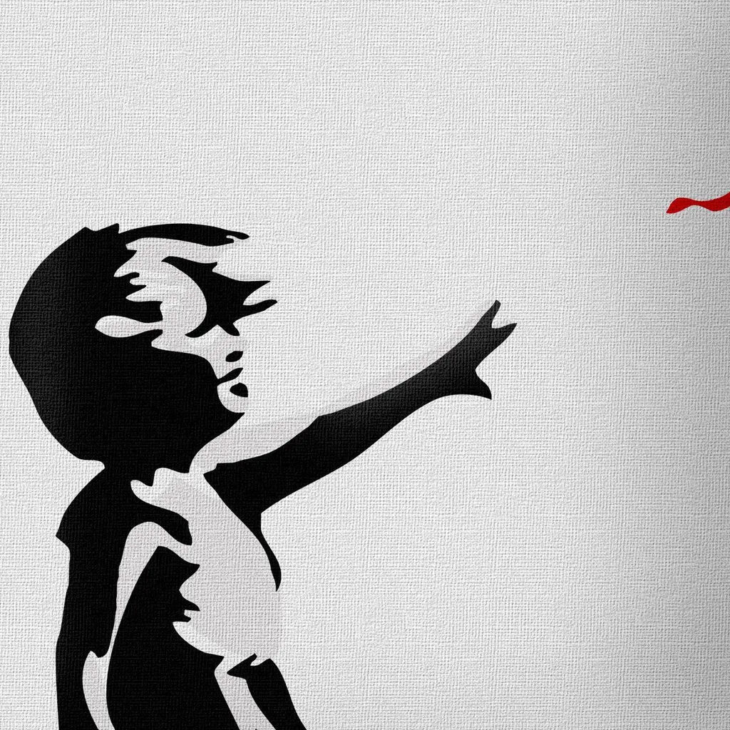 Tableau Banksy 70x100 cm : habillez vos murs avec l'art urbain sur toile
