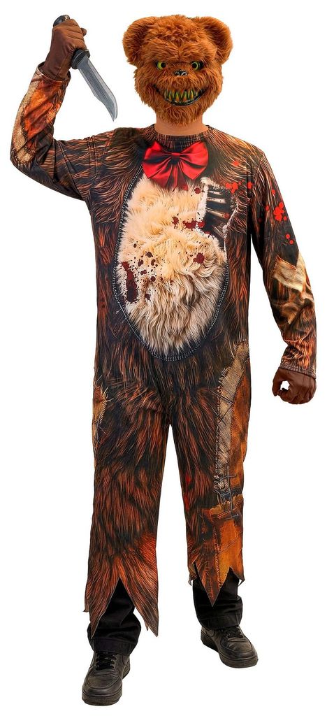 Kostüm Zombie Teddybär mit Maske Halloween, Groesse:S Produktbild 