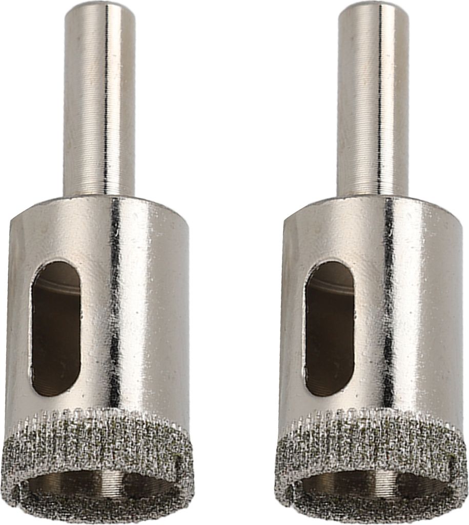 2Pcs 20mm Diamant-Bohrer runden Schaft Loch Säge Opener Kit für Glas Marmor Keramik Fliese