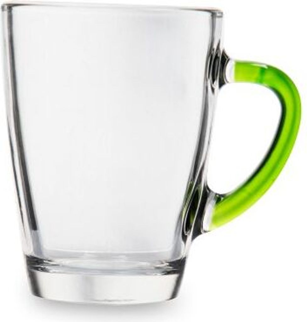 Excelsa Limpido Lot De 6 Tasses à Café En Verre 95 Ml Multicolore - Design Moderne Et Coloré