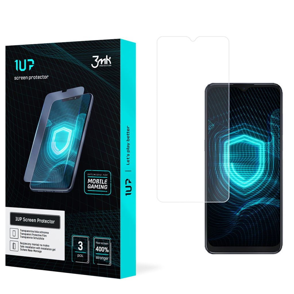 3mk Display Schutzfolie 1UP für Alcatel 1S 2021 transparent Gaming (3 Stück)