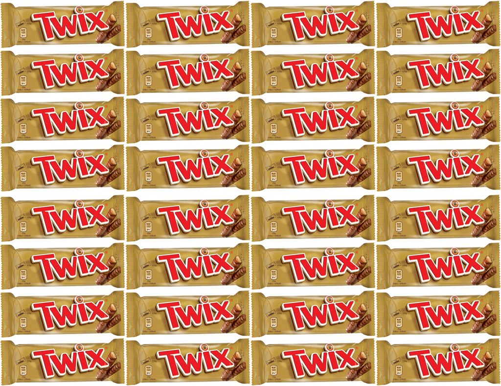 Twix Knusperkekse mit Karamell aus Milchschokolade 50g 32er Produktbild 