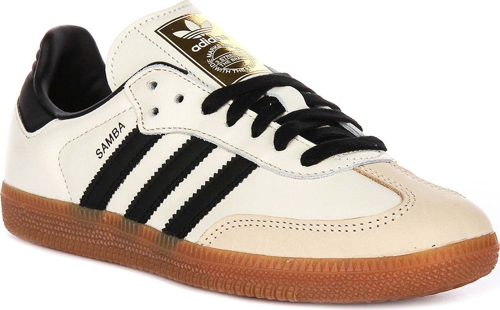 A studio shot of an Adidas Samba OG sneaker.