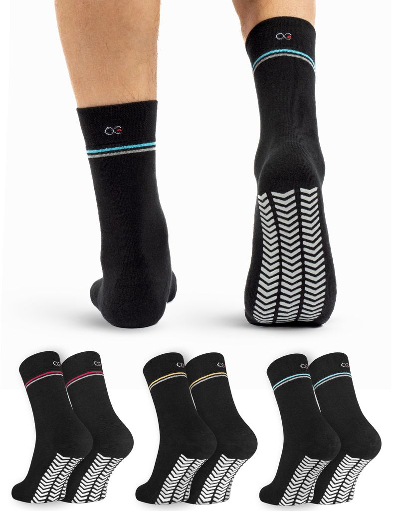 3 Paar Thermo Stoppersocken mit ABS-Uni- Schwarz & Ringel Produktbild 