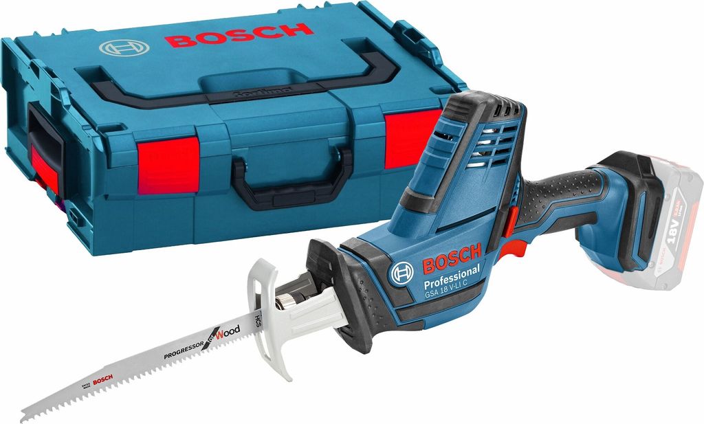 Bosch GSA 18 V-LI C Professional, Černá, Modrá, Červená, Obrázek produktu 