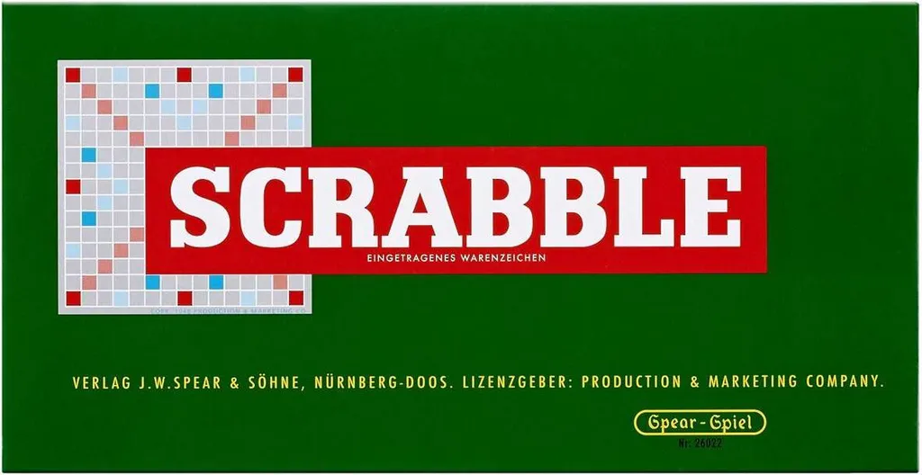 Scrabble Édition Anniversaire avec plateau luxe et jetons de qualité