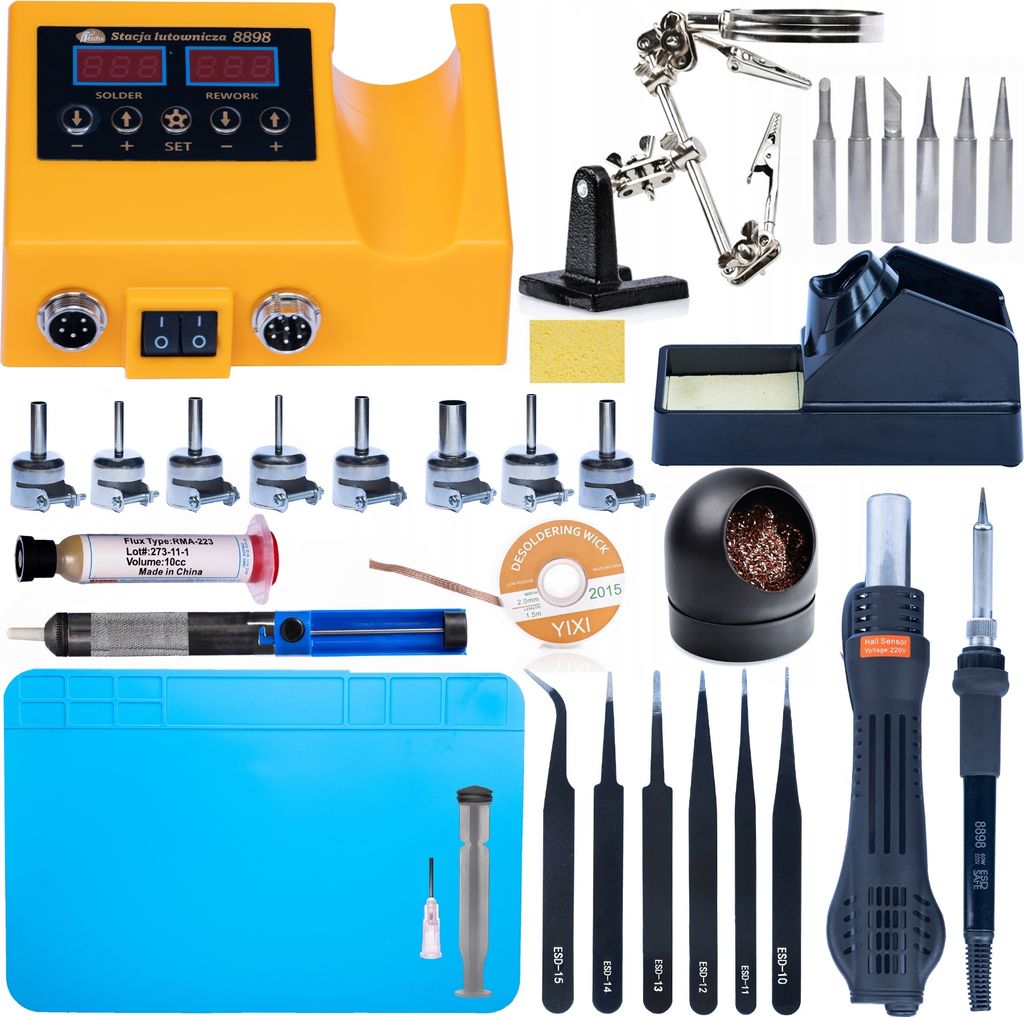 Rosfix 2in1 OH660 Lötstation Komplettes 2in1 Lötstations-Kit mit Premium-Zubehör ProfiLut#2