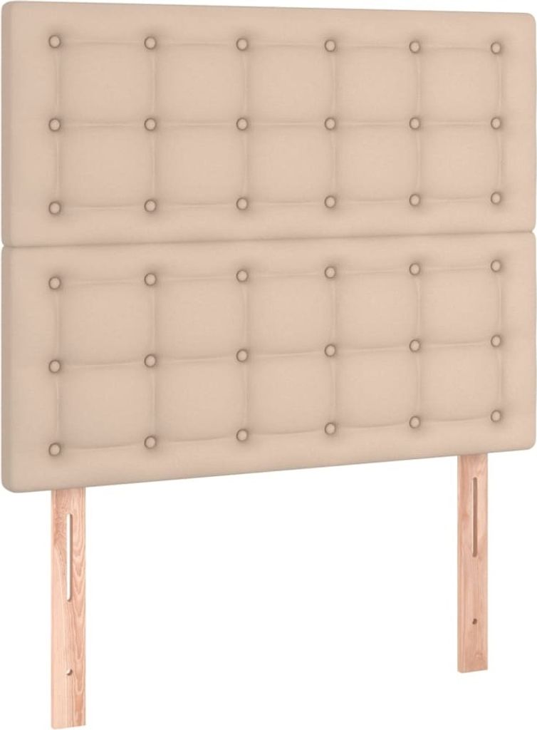 Kopfteil Cappuccino 90x5x118/128 cm Kunstleder