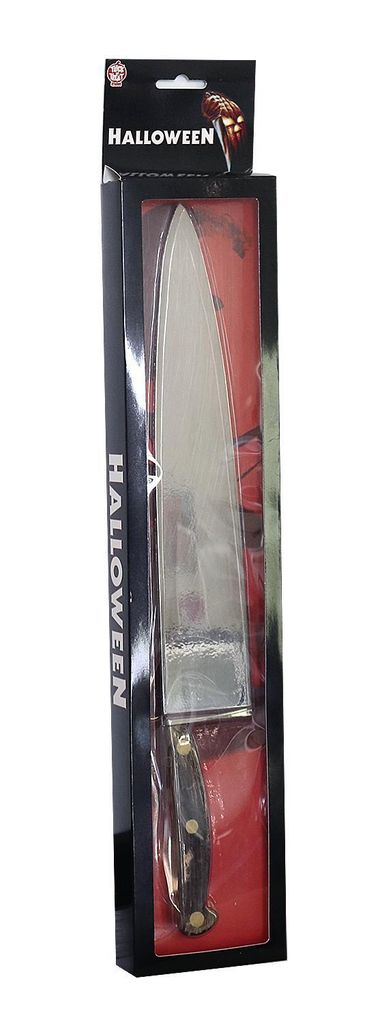 LarpGears Halloween Schaumstoff-Metzgermesser, 32 Cm, Braun – Realistisches Spielzeug Für Cosplay & Kostüme